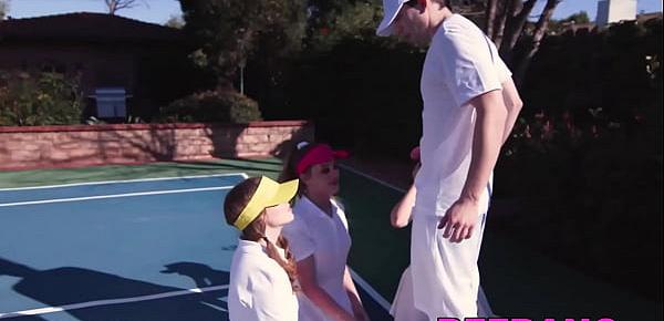  Teens turn a tennis match into reverse gangbang